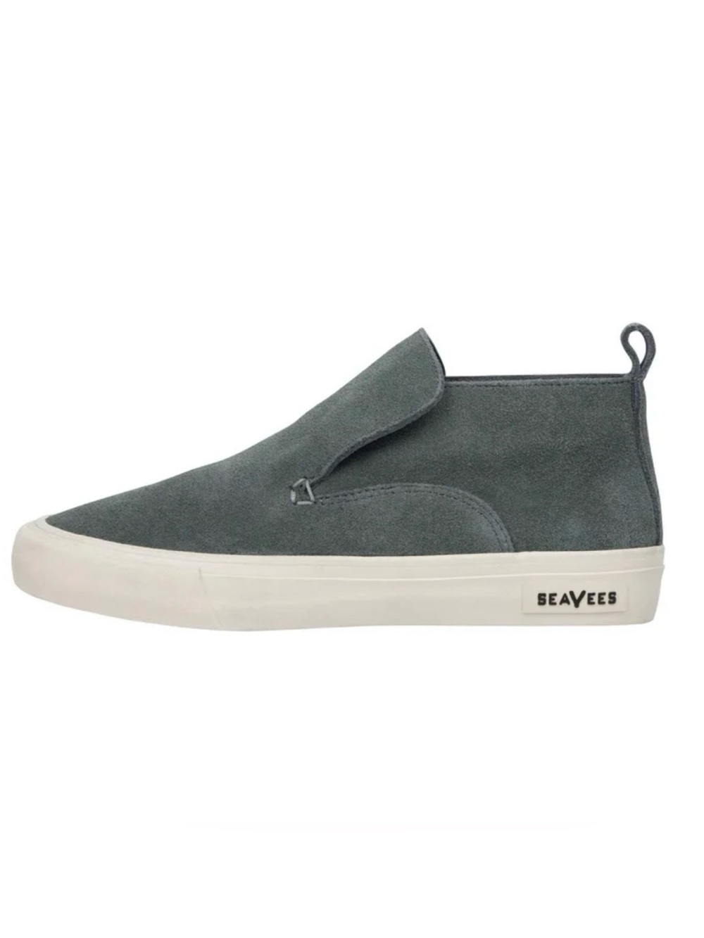 SeaVees Men's Slip-On Suede Sneakers in Dark Gray - Huntington Middie 8.5